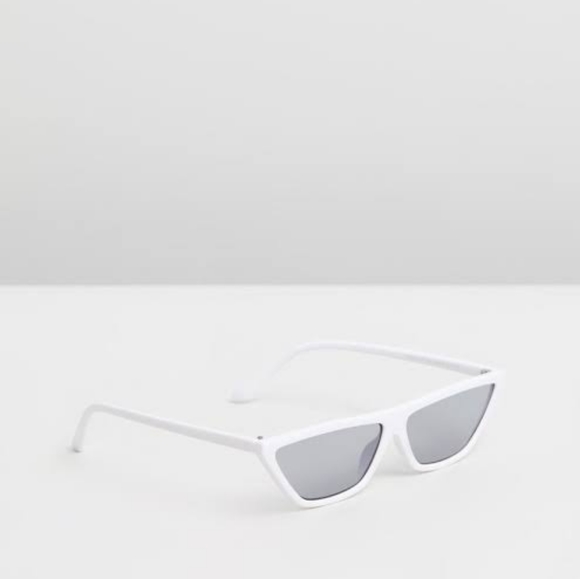 MinkPink White cateye smoke lens sunglasses recall - Picture 2 of 12